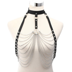 'Rude Awakening' Black Chain Body and Waist Harness (Sold Separately)