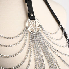 'Rude Awakening' Black Chain Body and Waist Harness (Sold Separately)