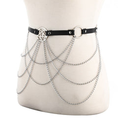 'Rude Awakening' Black Chain Body and Waist Harness (Sold Separately)