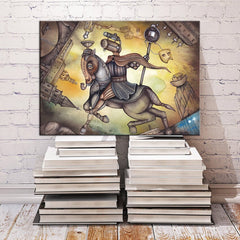 Steampunk horseman wall art