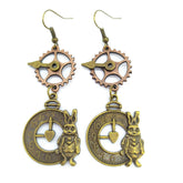 Alice in Wonderland Steampunk earrings