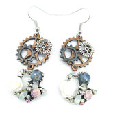 Steampunk stones earrings