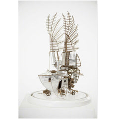 Imaginary Steampunk boat wall art