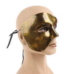 Copper-like Steampunk half face mask