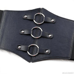 Steampunk belt with rings