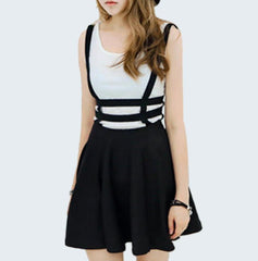 'The Loved Ones' Black hollow strap skirt (One Size)