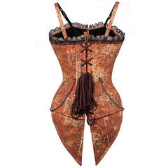 Steampunk swallowtail corset