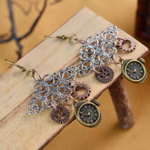 Steampunk cloud earrings