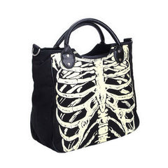 'Spookshow' Skeleton ribcage handbag
