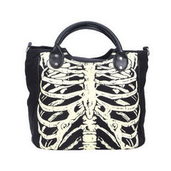 'Spookshow' Skeleton ribcage handbag
