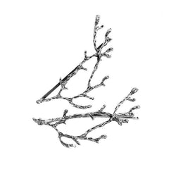 1PCS Silver Gothic Witchy Tree Branch Hair Clip