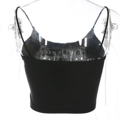 'That's Gross' Black Crop Top
