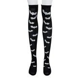 Black and white bat socks