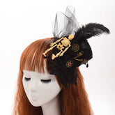 Steampunk skeleton mini hat