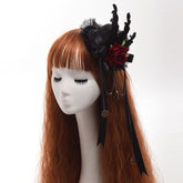 Steampunk mini hat with rose