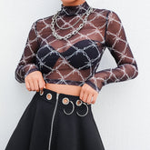 'Haywire' Black Alt Goth Barbed Wire Style Top