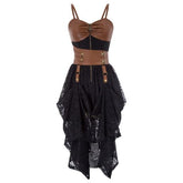 Leather and Lace Steampunk dress