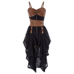 Leather and Lace Steampunk dress