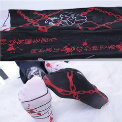 Thigh High Cross Stockings