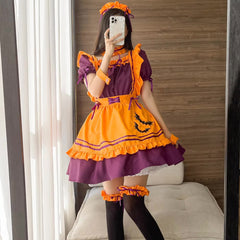 Pumpkin Queen Maid Cosplay Dress