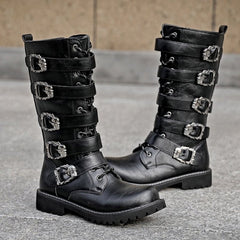 Steampunk Biker Boots
