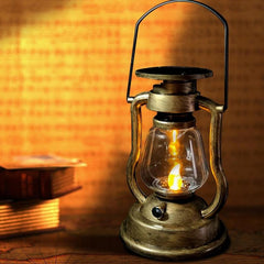 LED Steampunk kerosene lamp