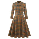 Vintage Tartan Steampunk dress