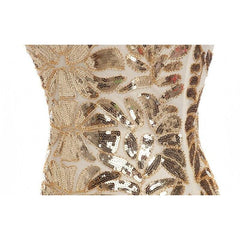 Golden Bustier Steampunk dress