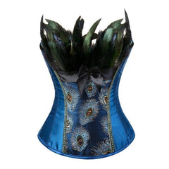 Royal Blue Steampunk corset