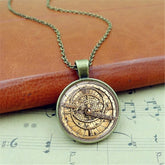 Steampunk astrolabe necklace