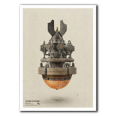 Steampunk bomb wall art