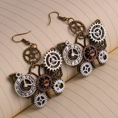 Mechanical butterfly Steampunk earrings
