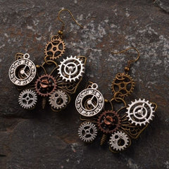 Mechanical butterfly Steampunk earrings