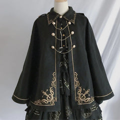 Steampunk woolen cloak