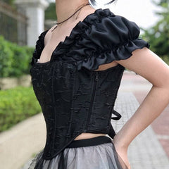 Steampunk embroidery corset