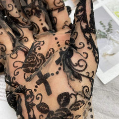 Old-fashioned steampunk gloves