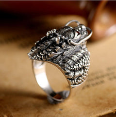 Steampunk dragon ring