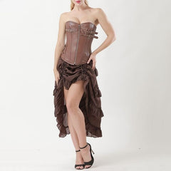Brown Steampunk dress