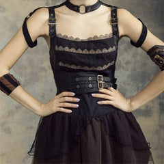 Asymmetrical Steampunk dress