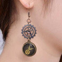 Hypnotic Steampunk earrings