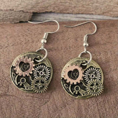 Watchcase Steampunk earrings