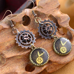 Hypnotic Steampunk earrings