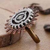 Flower shaped steampunk ring