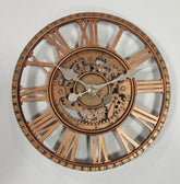Steampunk clock with cogs