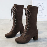 Steampunk lace-up boots