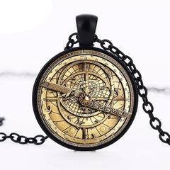 Steampunk astrolabe necklace