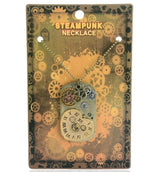 Steampunk heart clock pendant