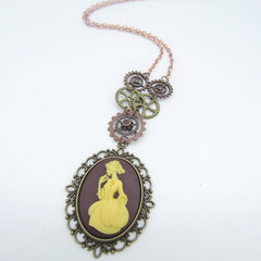 Steampunk noble woman necklace