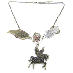 Steampunk Pegasus necklace