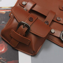 Steampunk belt with pouch